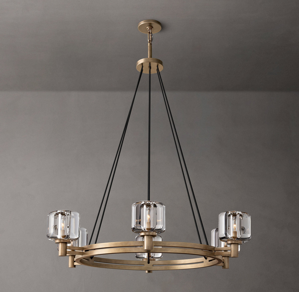 Sculptural Demaret Round Chandelier – 36" — view 5