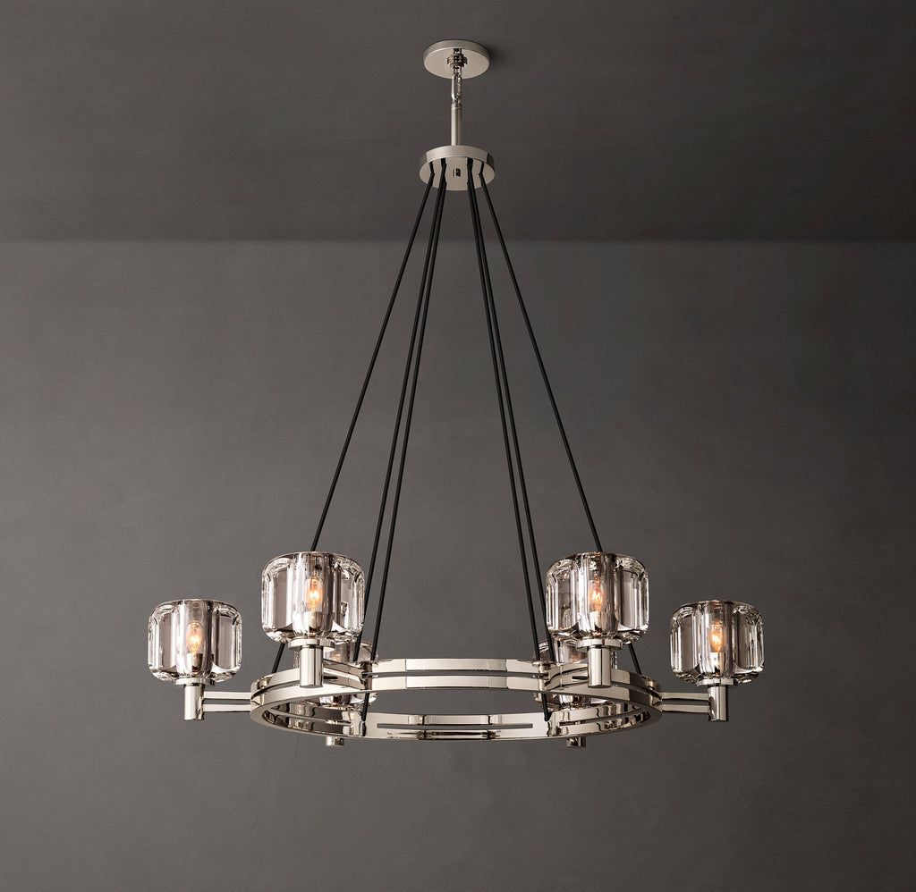 Sculptural Demaret Round Chandelier – 36" — view 1