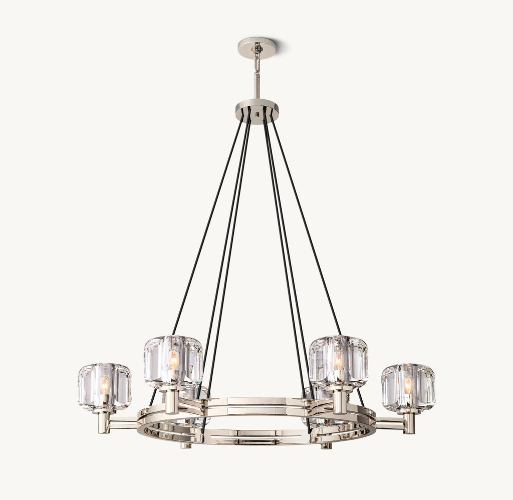 Sculptural Demaret Round Chandelier – 36" — view 2