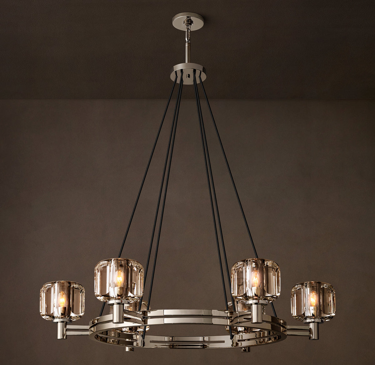 Sculptural Demaret Round Chandelier – 36" — view 4