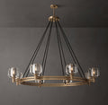 Sculptural Demaret Round Chandelier – 48" — view 1