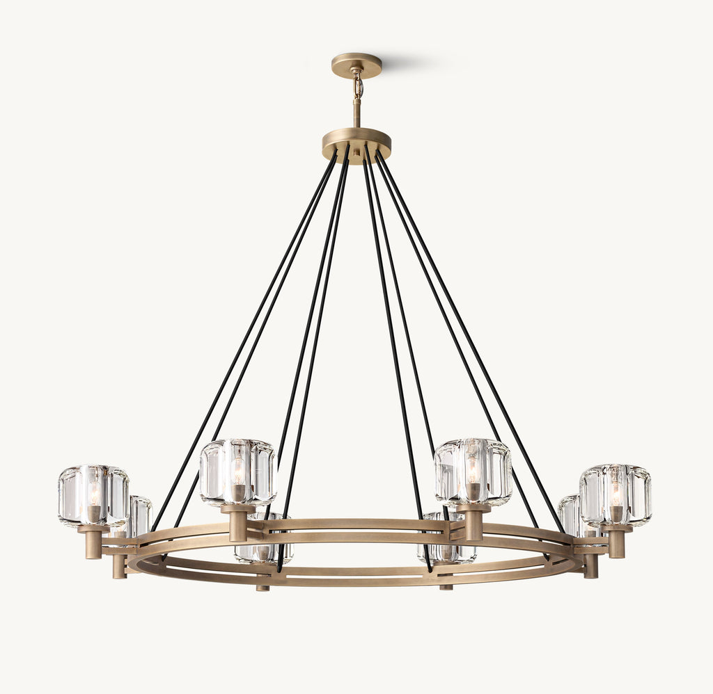 Sculptural Demaret Round Chandelier – 48" — view 2
