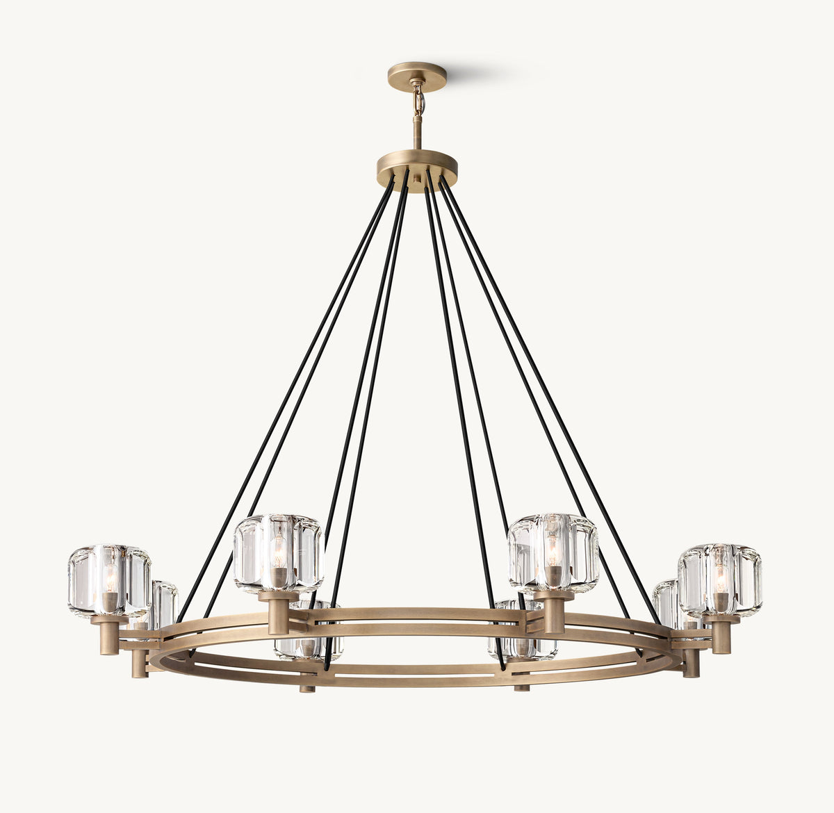 Sculptural Demaret Round Chandelier – 48" — view 2