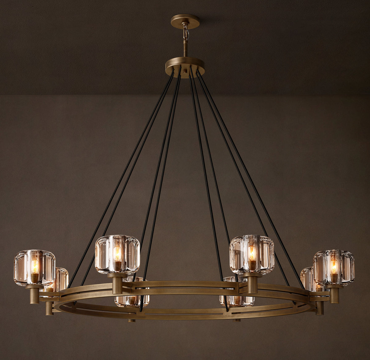 Sculptural Demaret Round Chandelier – 48" — view 4