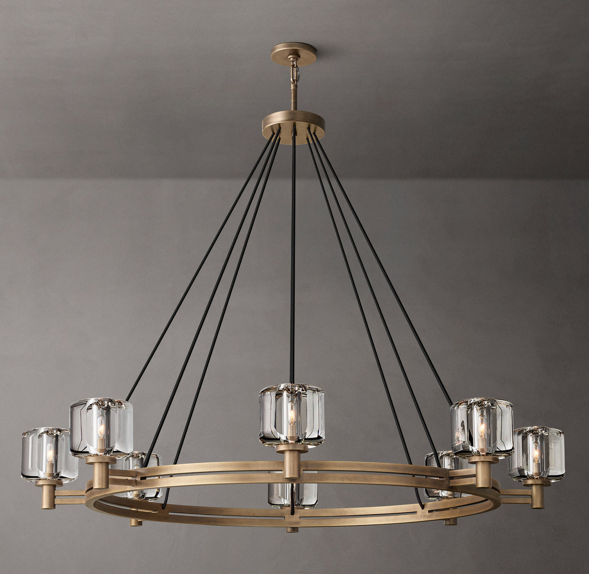 Sculptural Demaret Round Chandelier – 48" — view 5