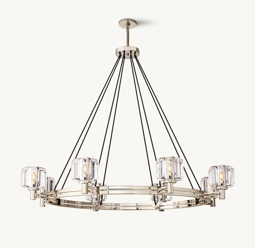 Sculptural Demaret Round Chandelier – 48" — view 2