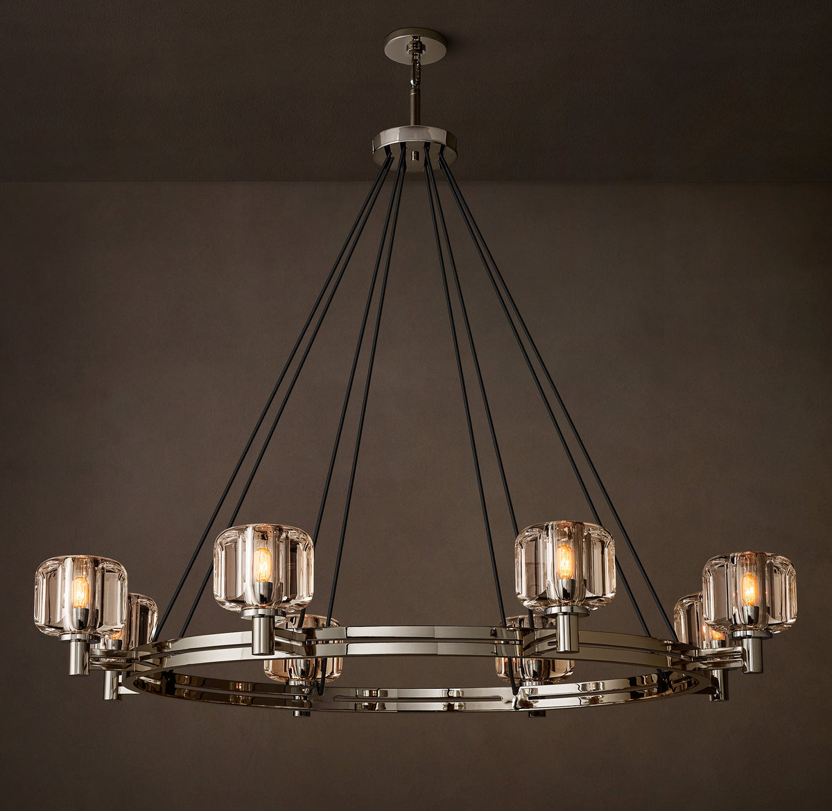 Sculptural Demaret Round Chandelier – 48" — view 4