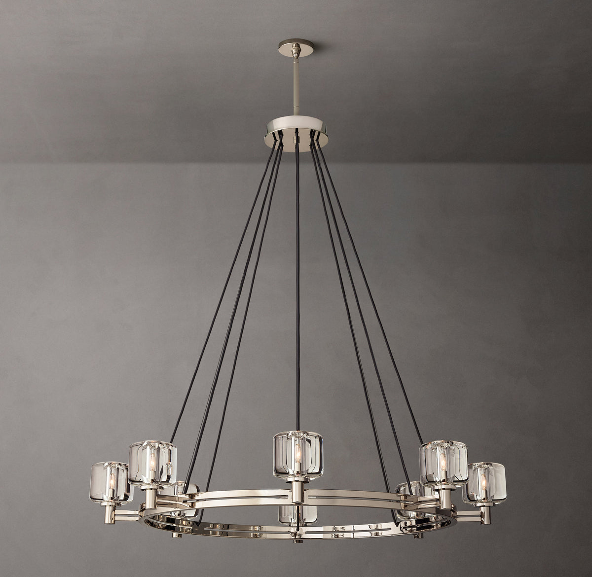Sculptural Demaret Round Chandelier – 48" — view 5