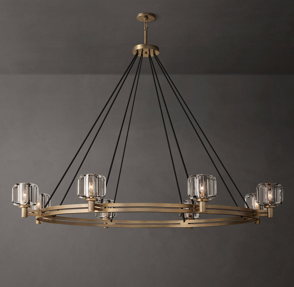 Sculptural Demaret Round Chandelier – 60" — view 1