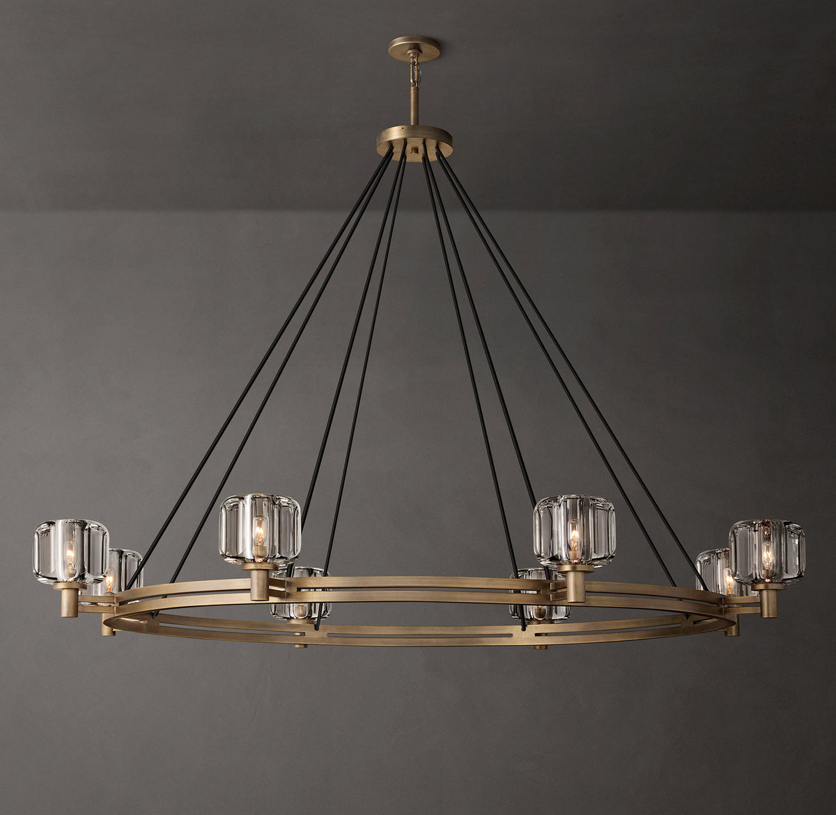 Sculptural Demaret Round Chandelier – 60" — view 1