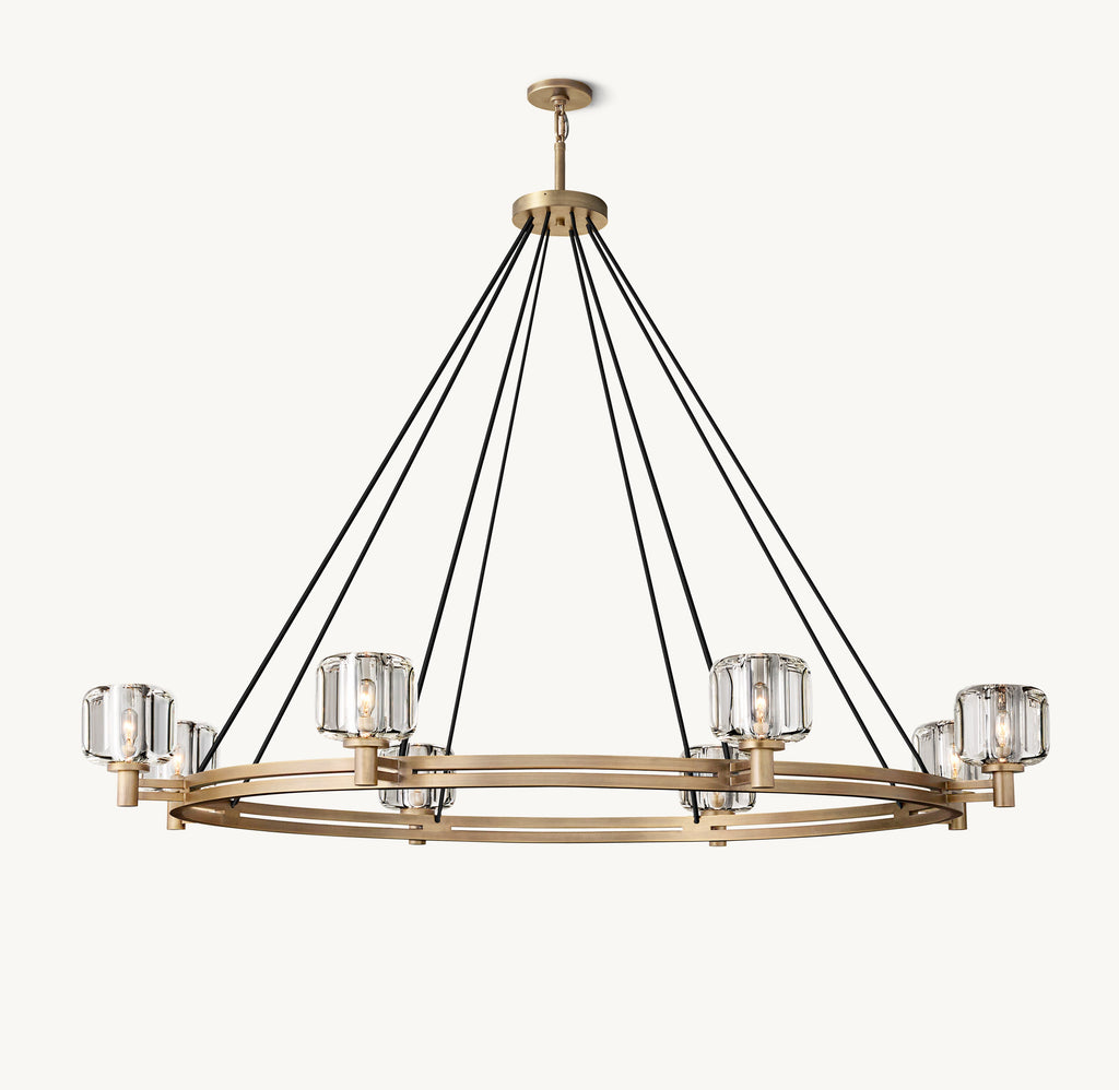 Sculptural Demaret Round Chandelier – 60" — view 2