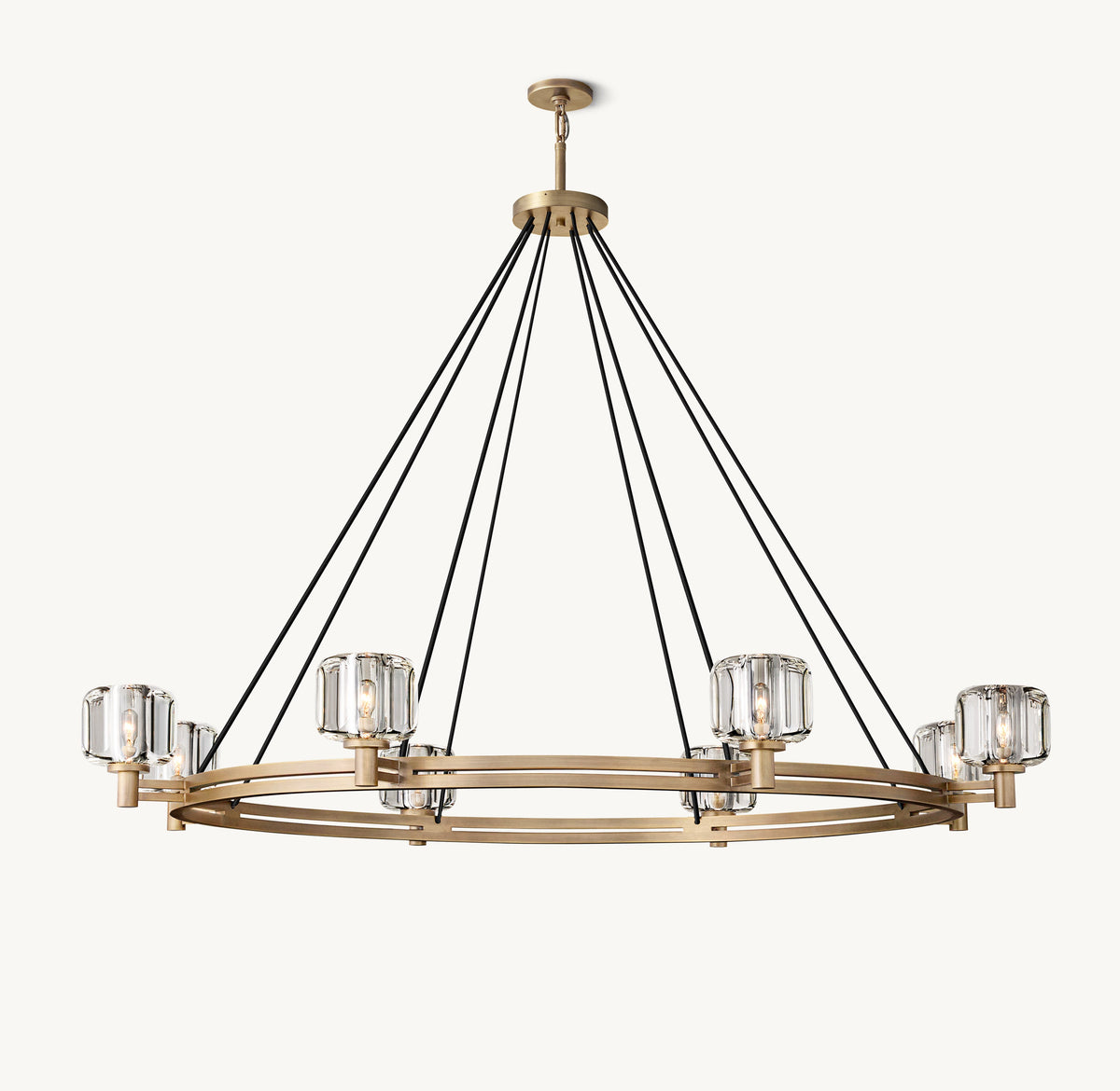 Sculptural Demaret Round Chandelier – 60" — view 2