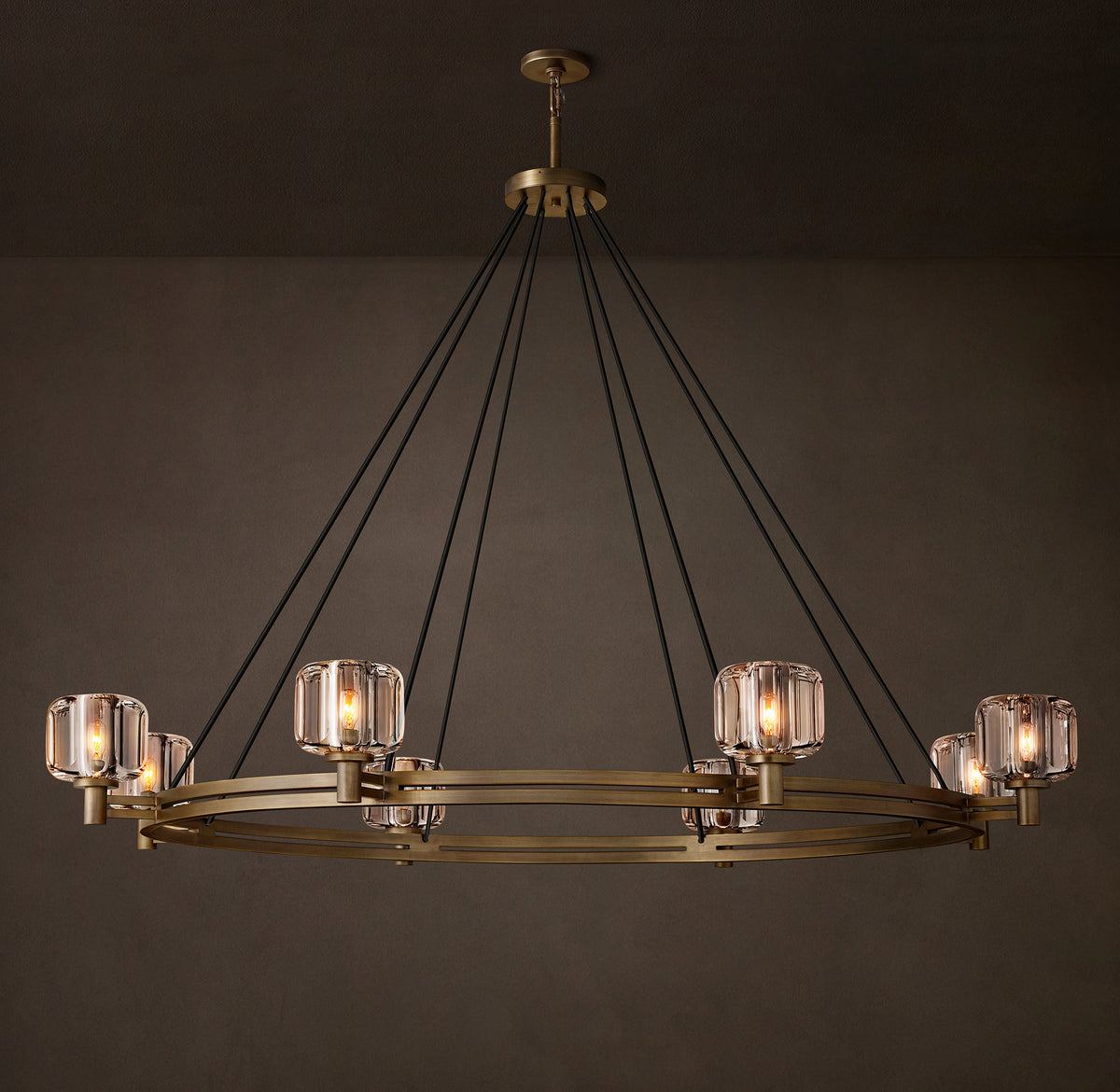 Sculptural Demaret Round Chandelier – 60" — view 4