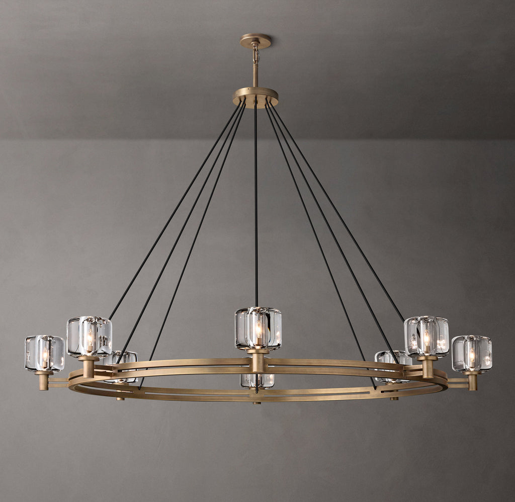 Sculptural Demaret Round Chandelier – 60" — view 5