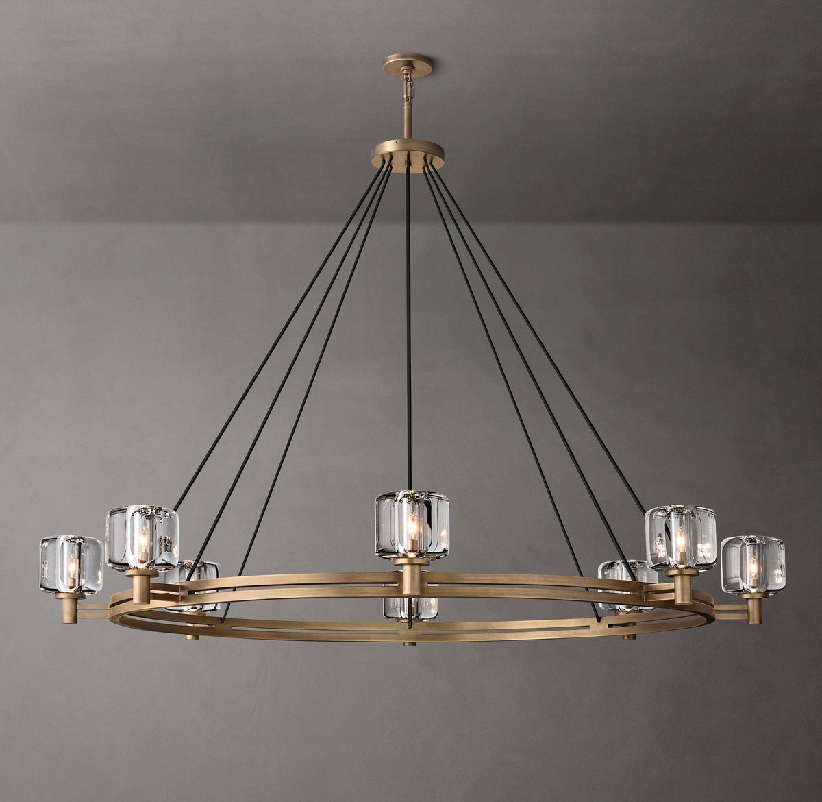 Sculptural Demaret Round Chandelier – 60" — view 5