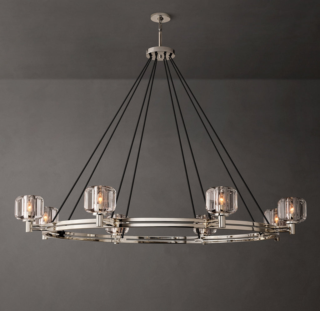 Sculptural Demaret Round Chandelier – 60" — view 1