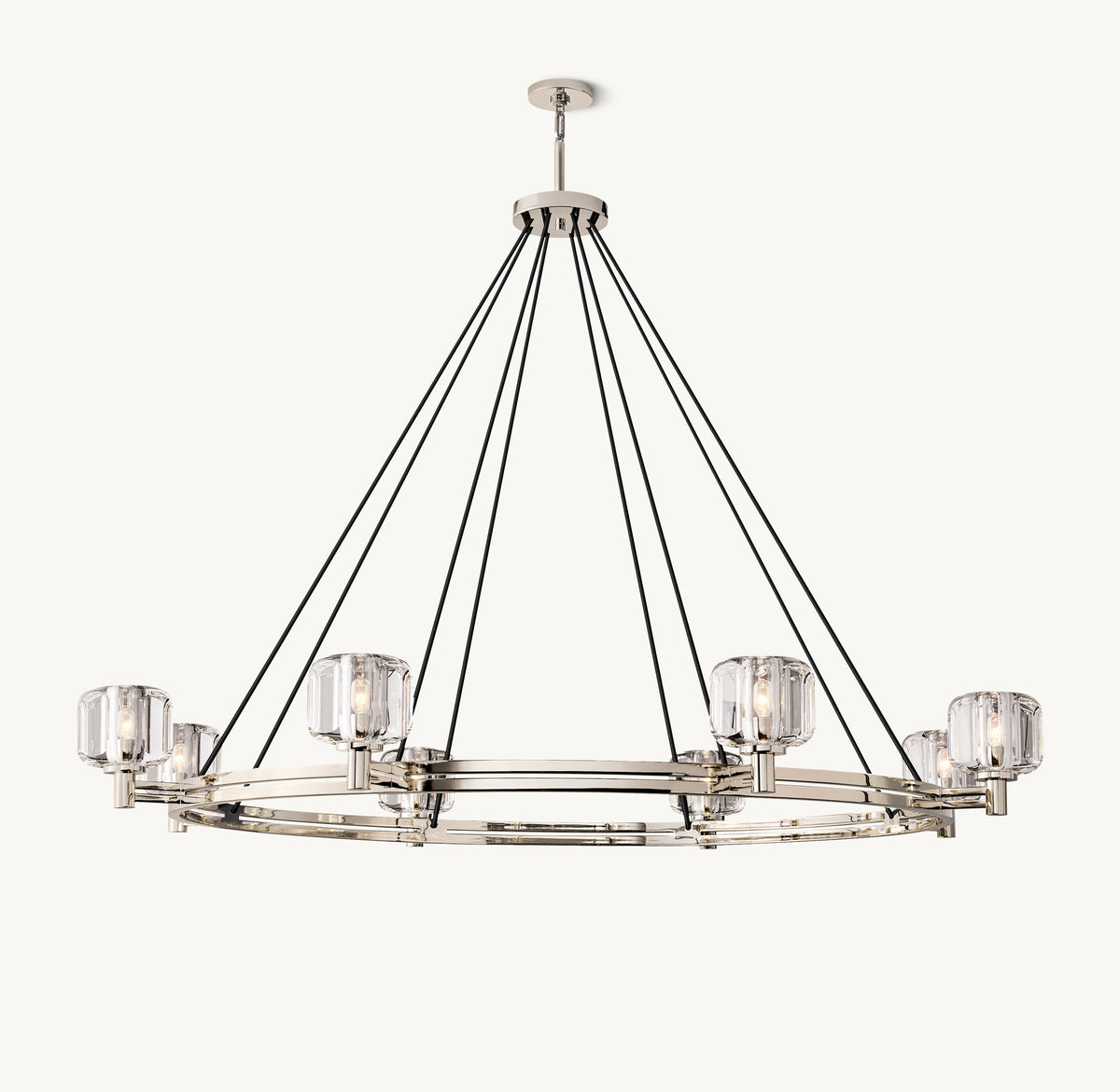 Sculptural Demaret Round Chandelier – 60" — view 2