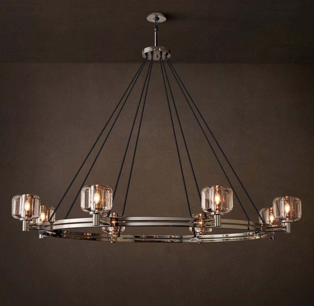 Sculptural Demaret Round Chandelier – 60" — view 4