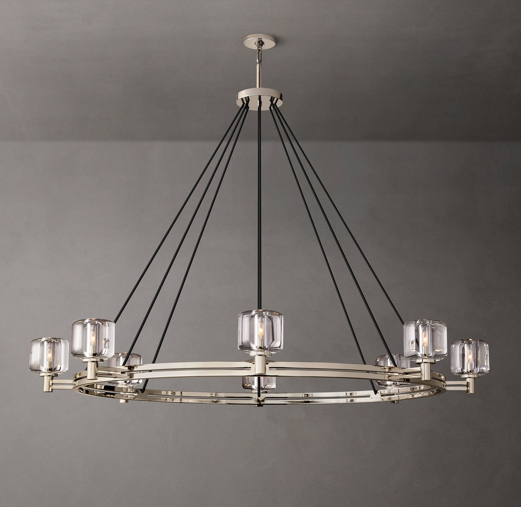 Sculptural Demaret Round Chandelier – 60" — view 5