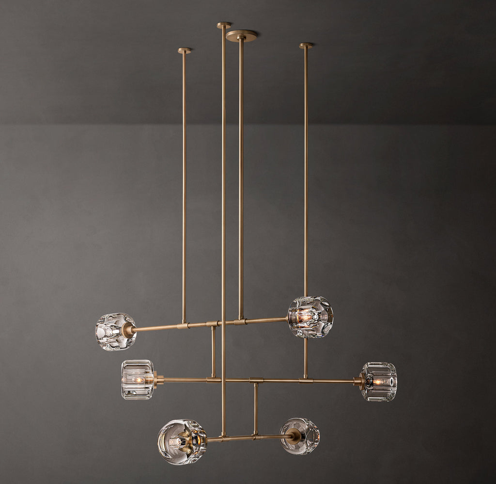 Sculptural Demaret Mobile Round Chandelier — view 1