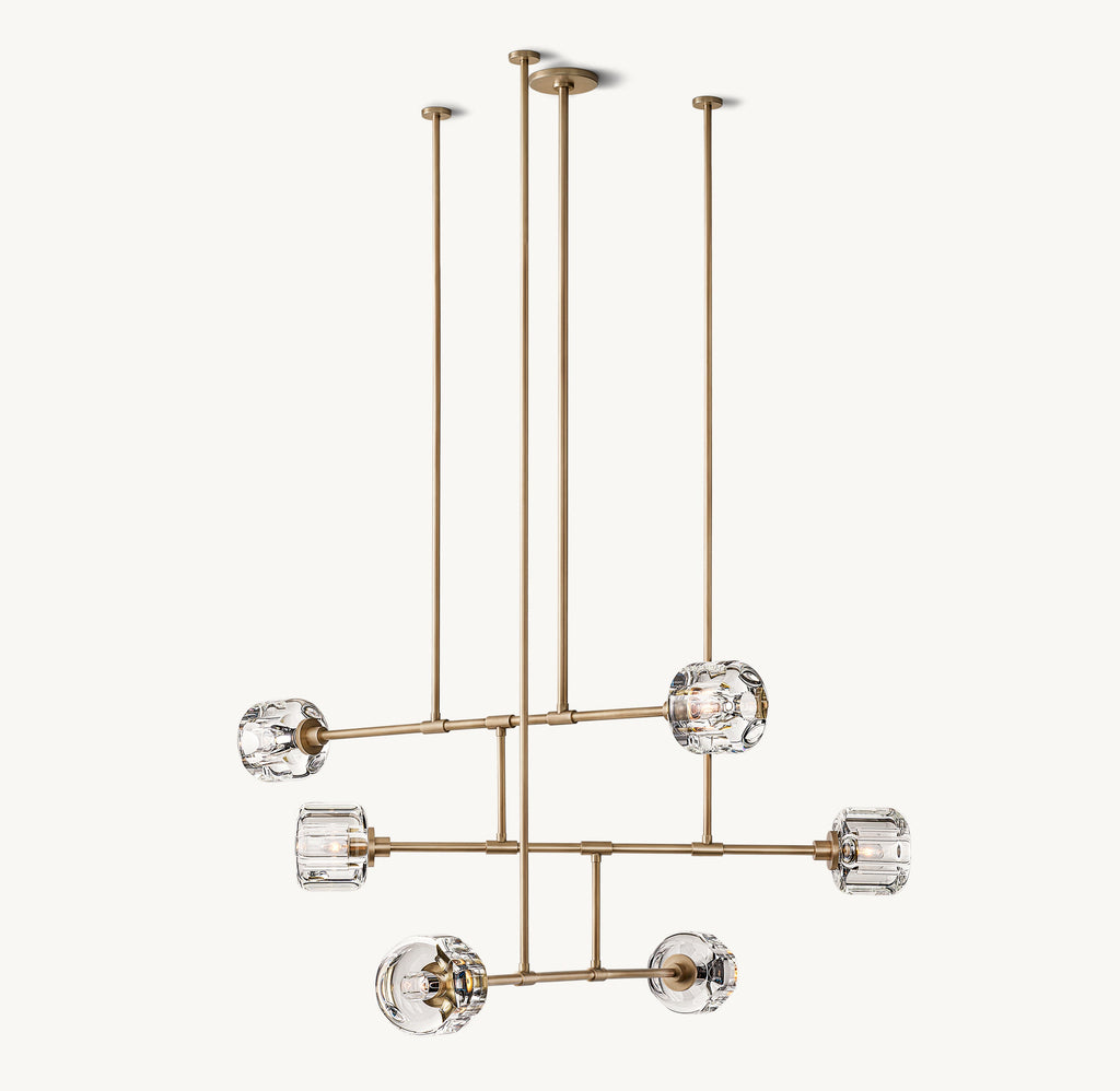 Sculptural Demaret Mobile Round Chandelier — view 2