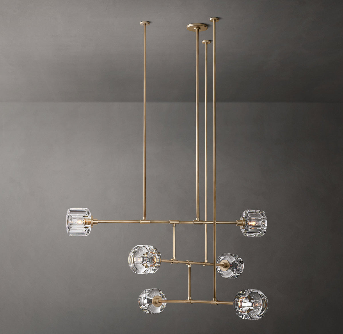 Sculptural Demaret Mobile Round Chandelier — view 5