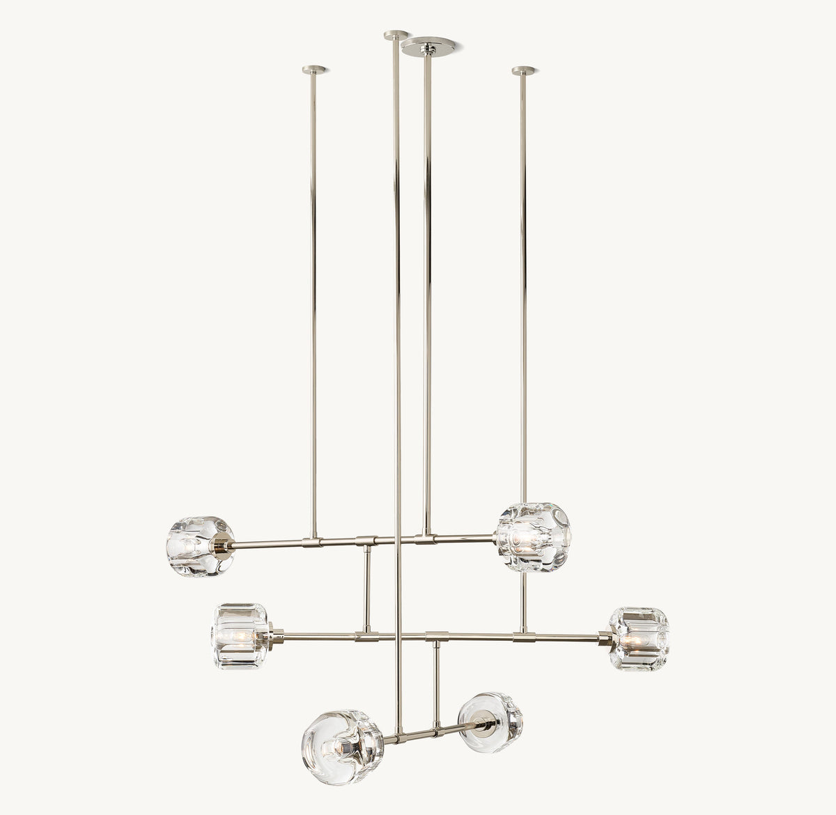 Sculptural Demaret Mobile Round Chandelier — view 2