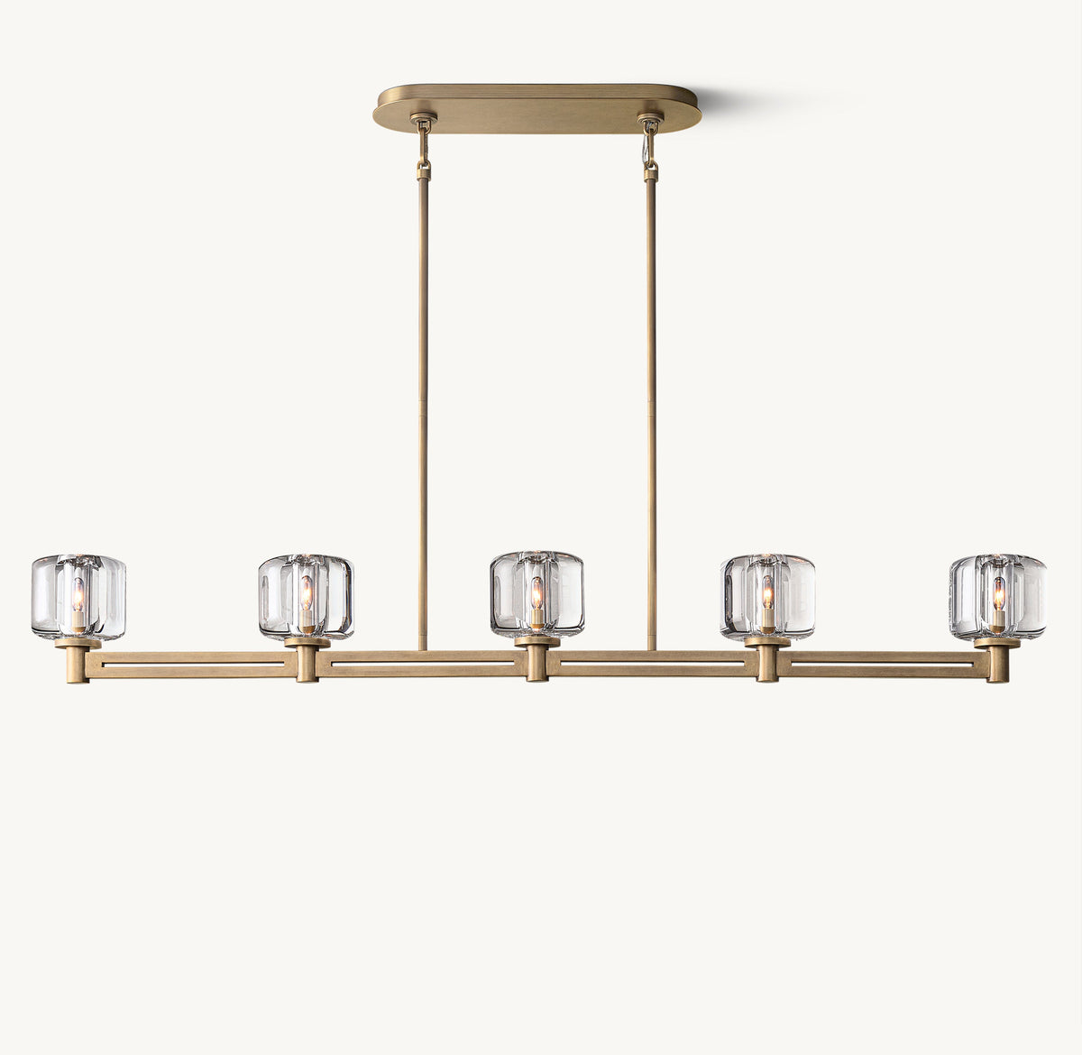 Sculptural Demaret Linear Chandelier — view 2
