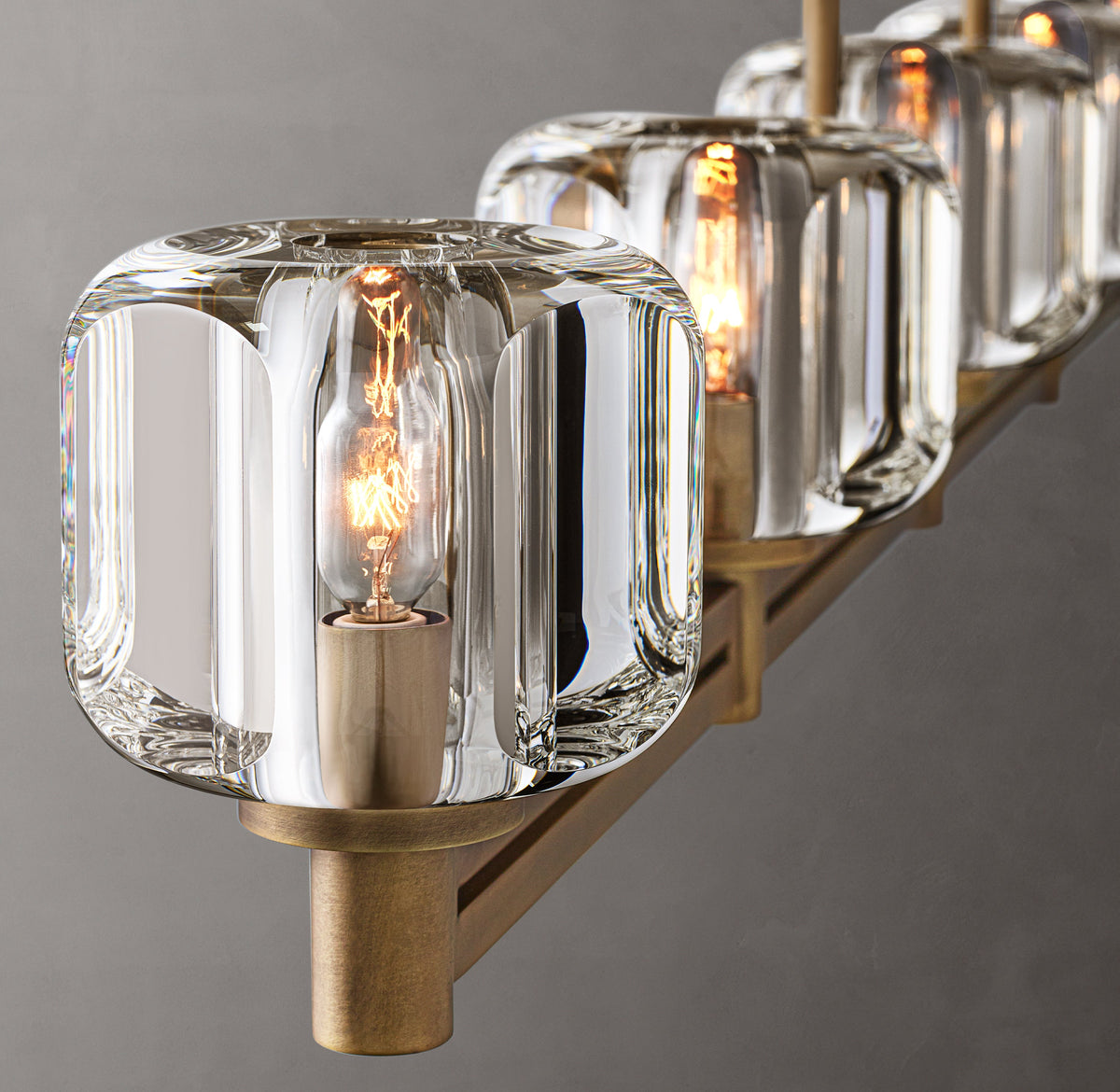 Sculptural Demaret Linear Chandelier — view 3