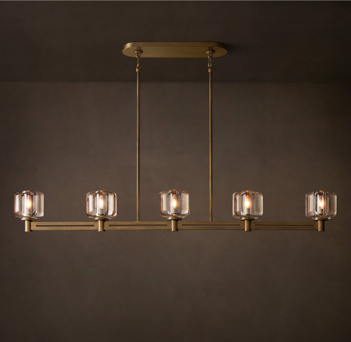 Sculptural Demaret Linear Chandelier — view 4