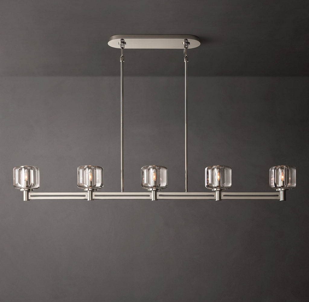 Sculptural Demaret Linear Chandelier — view 1