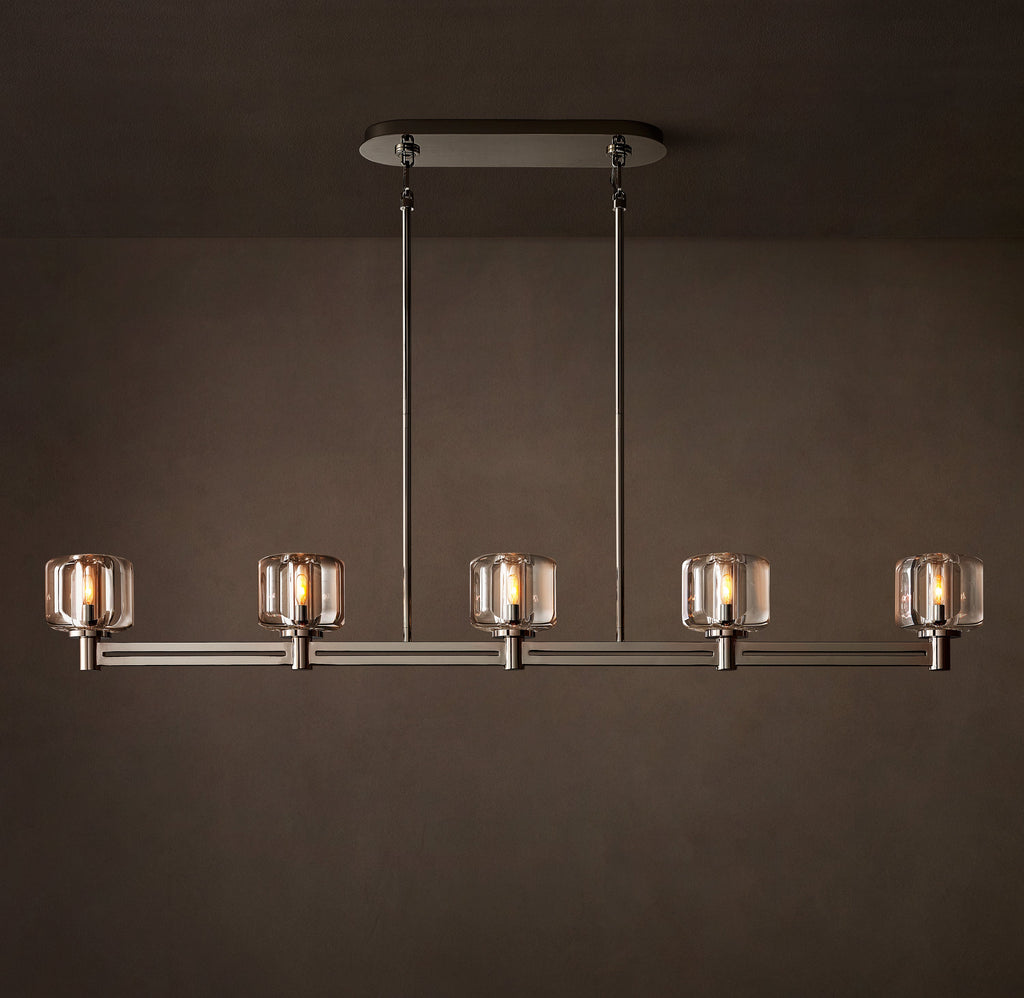Sculptural Demaret Linear Chandelier — view 4