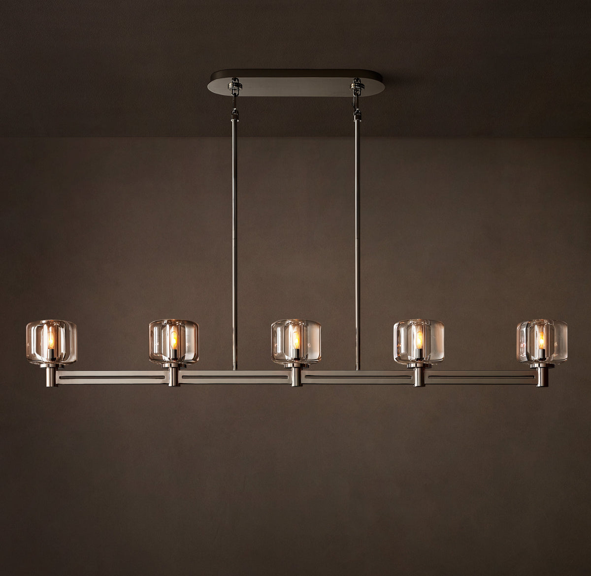 Sculptural Demaret Linear Chandelier — view 4