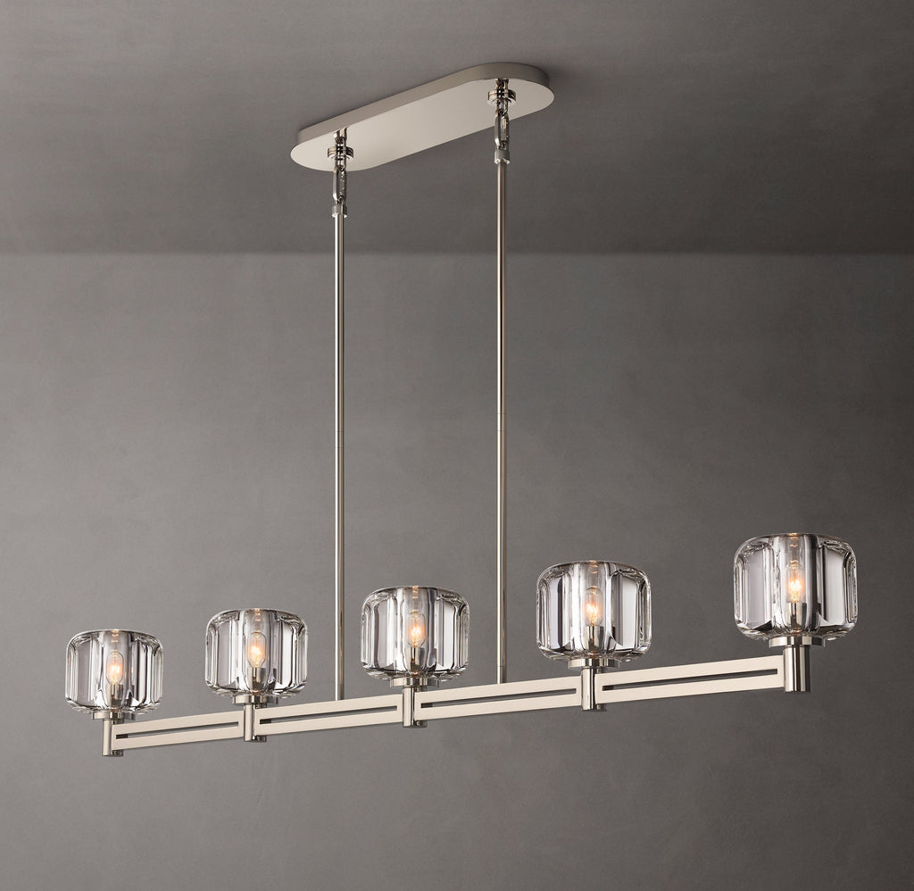 Sculptural Demaret Linear Chandelier — view 5