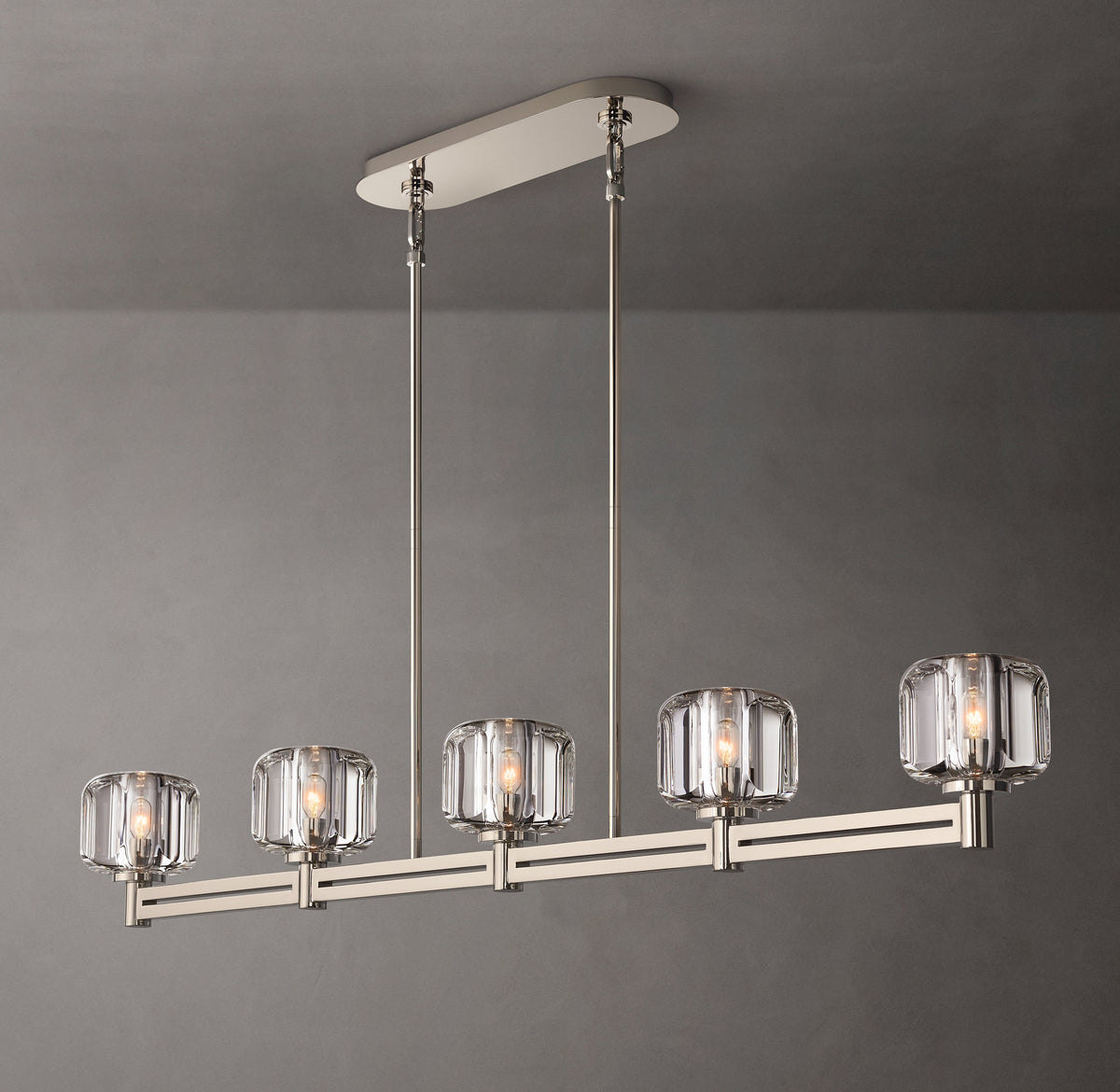Sculptural Demaret Linear Chandelier — view 5
