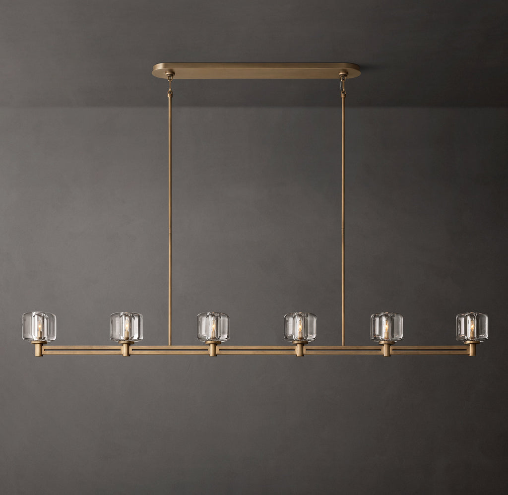 Sculptural Demaret Linear Chandelier — view 1