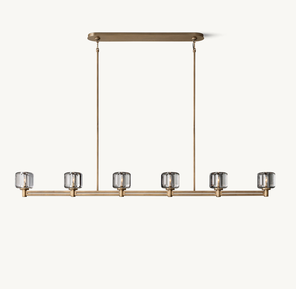 Sculptural Demaret Linear Chandelier — view 2