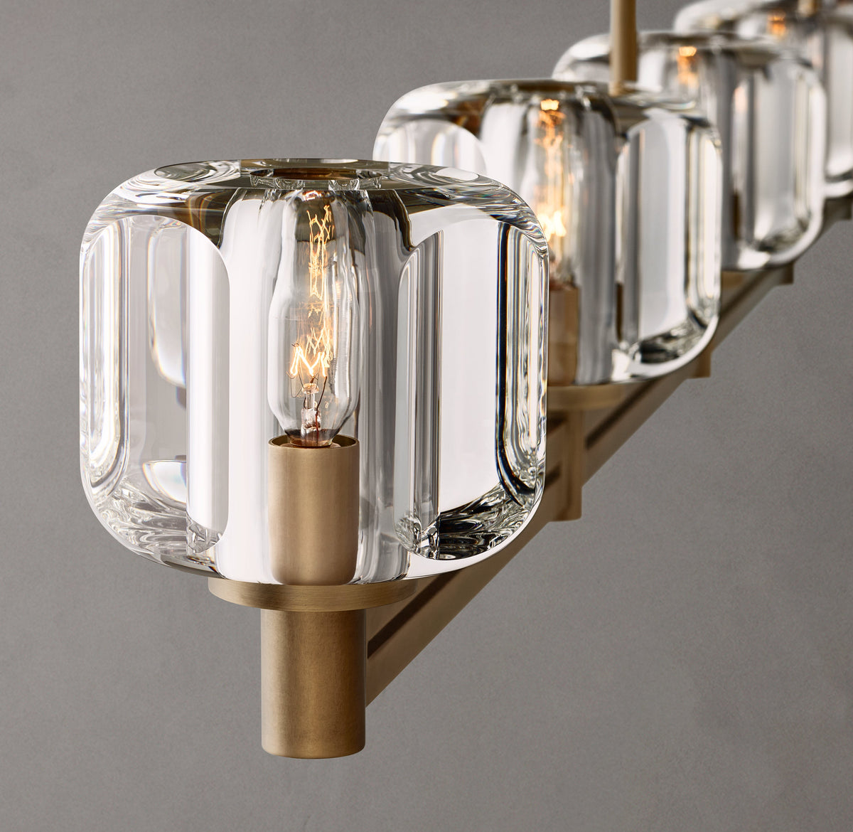 Sculptural Demaret Linear Chandelier — view 3