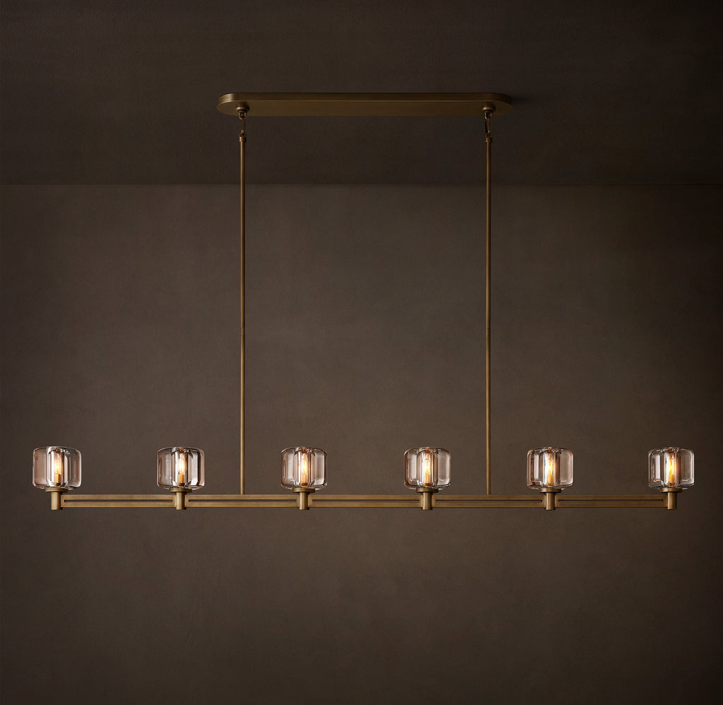 Sculptural Demaret Linear Chandelier — view 4