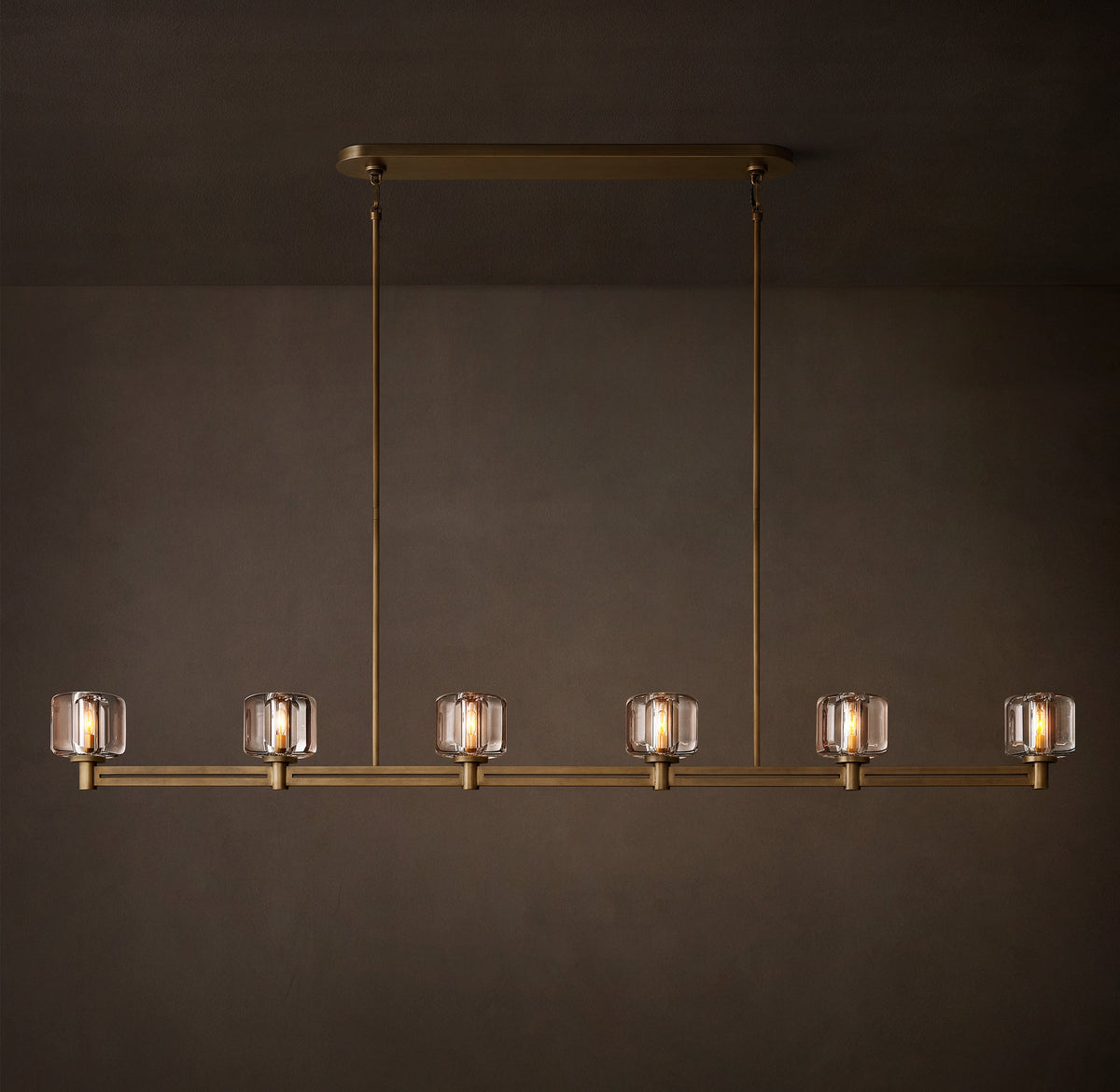 Sculptural Demaret Linear Chandelier — view 4
