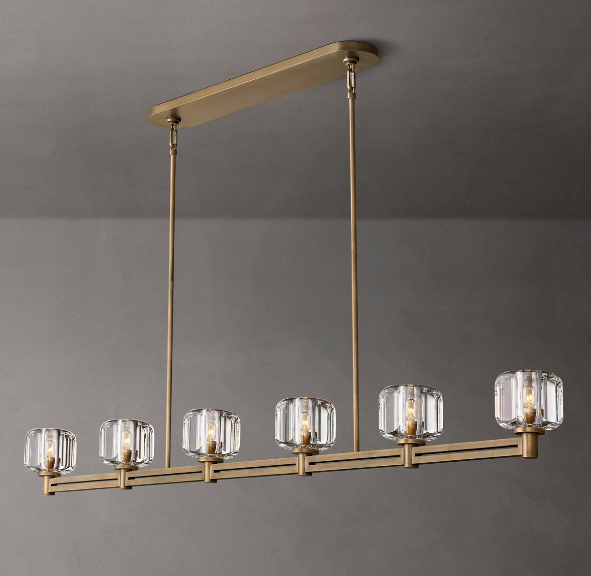 Sculptural Demaret Linear Chandelier — view 5