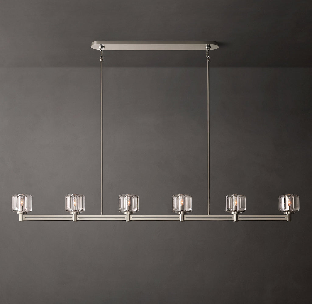 Sculptural Demaret Linear Chandelier — view 1