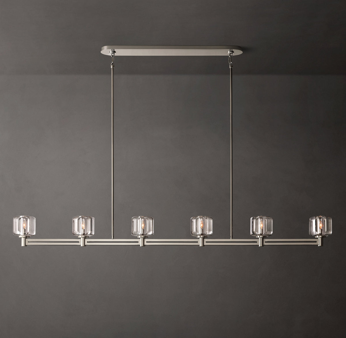 Sculptural Demaret Linear Chandelier — view 1