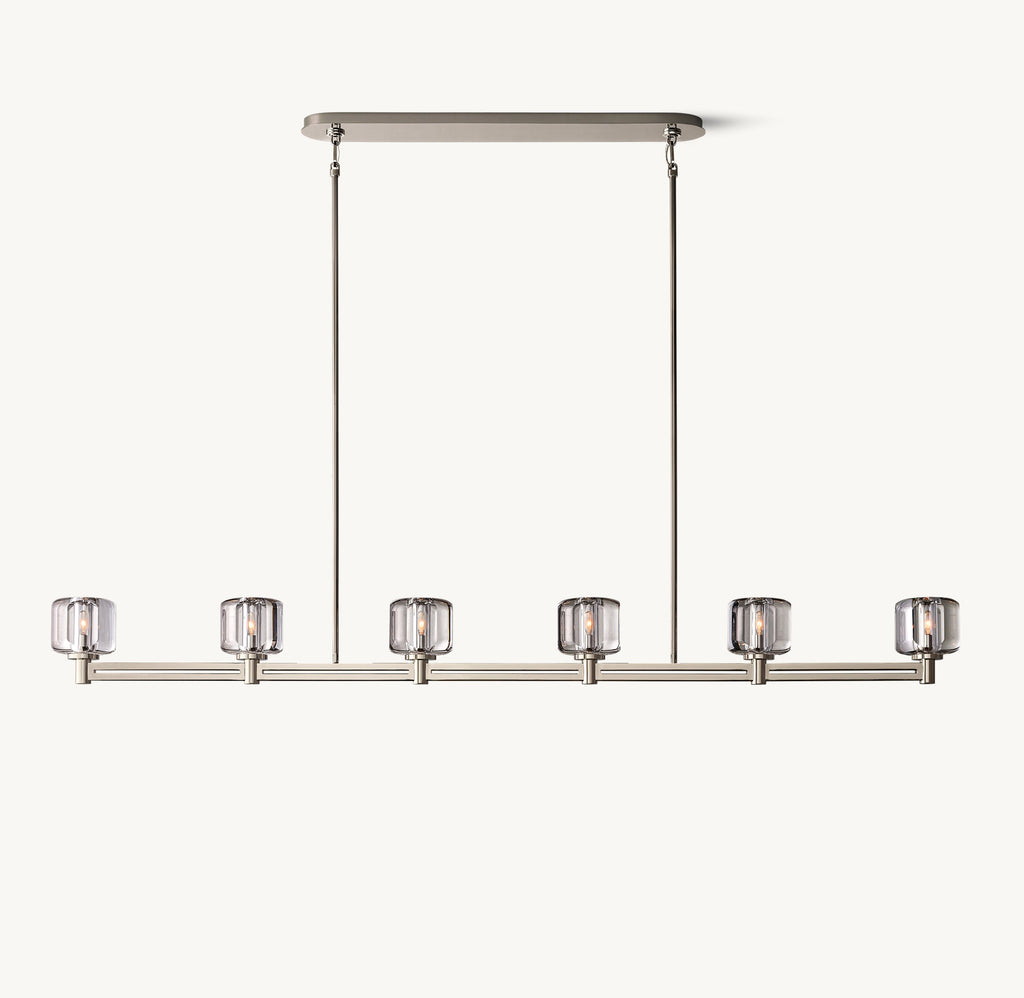 Sculptural Demaret Linear Chandelier — view 2