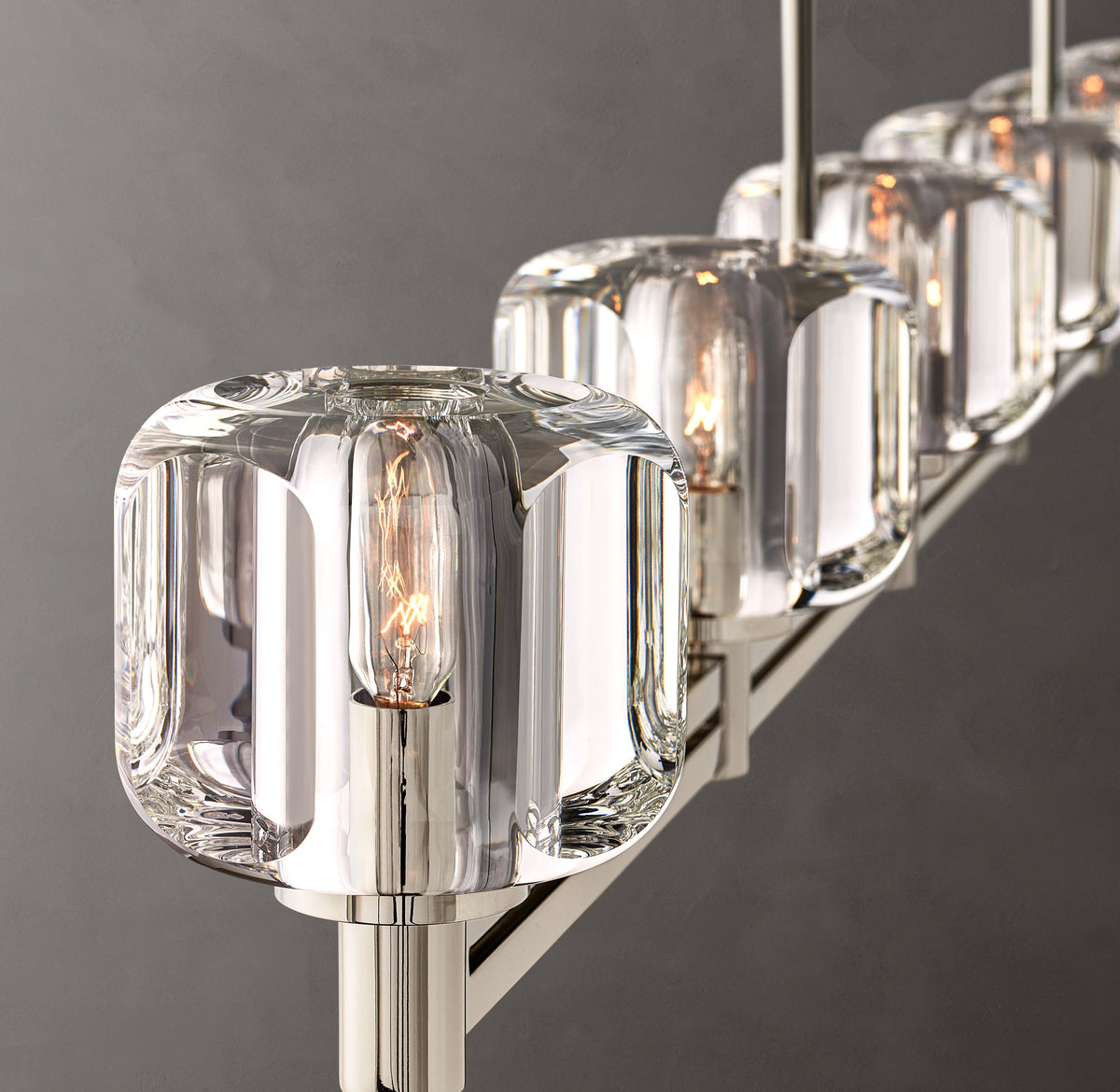 Sculptural Demaret Linear Chandelier — view 3