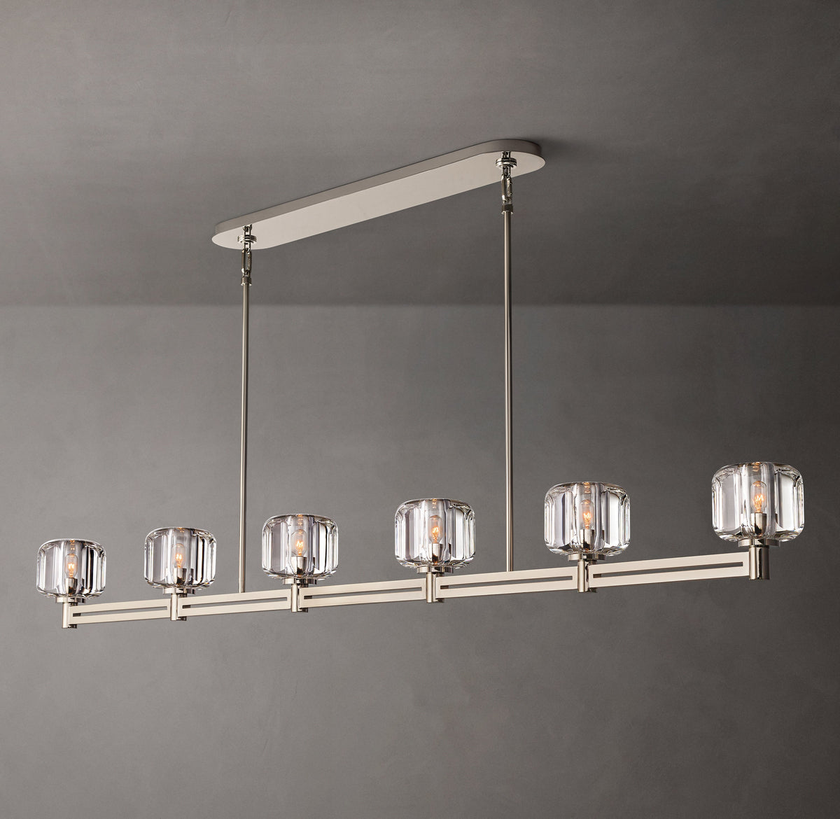 Sculptural Demaret Linear Chandelier — view 5