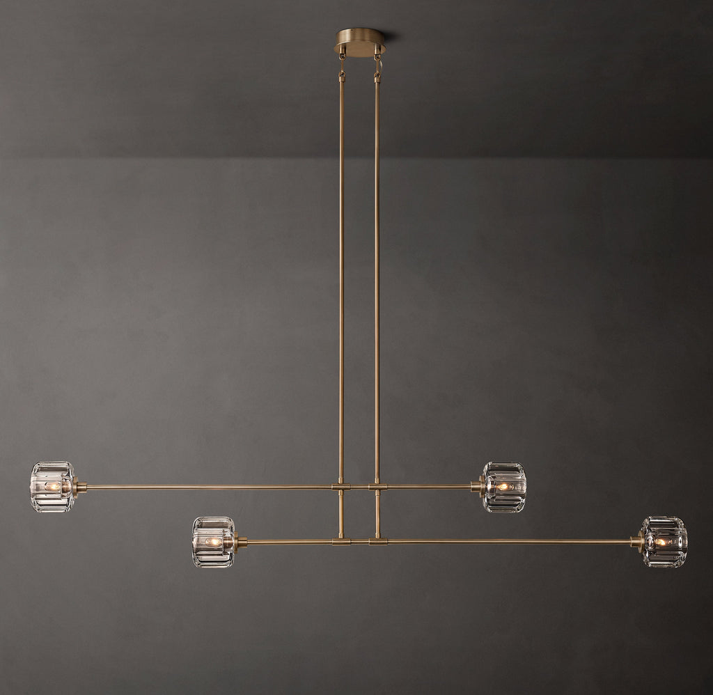 Sculptural Demaret Mobile Linear Chandelier — view 1