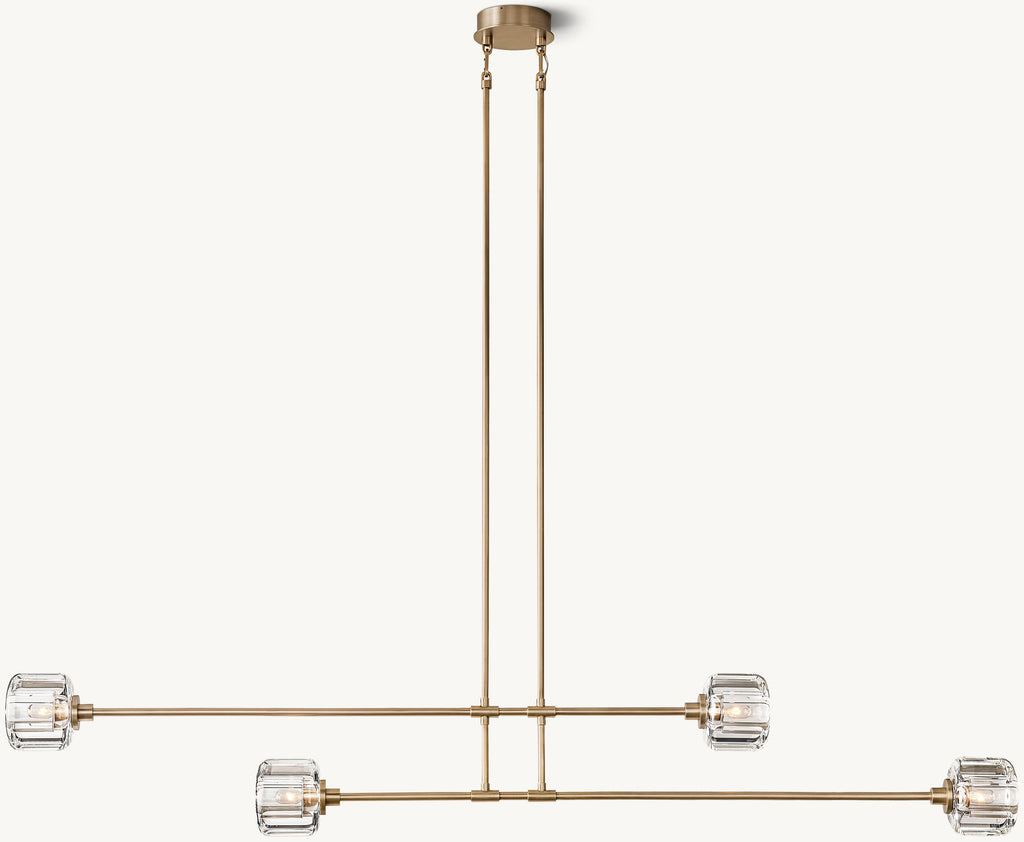 Sculptural Demaret Mobile Linear Chandelier — view 2