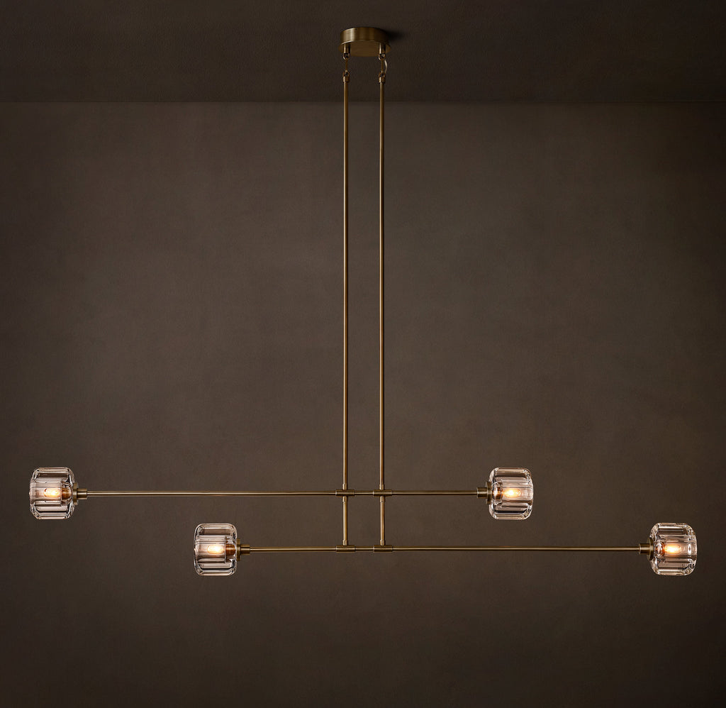Sculptural Demaret Mobile Linear Chandelier — view 4