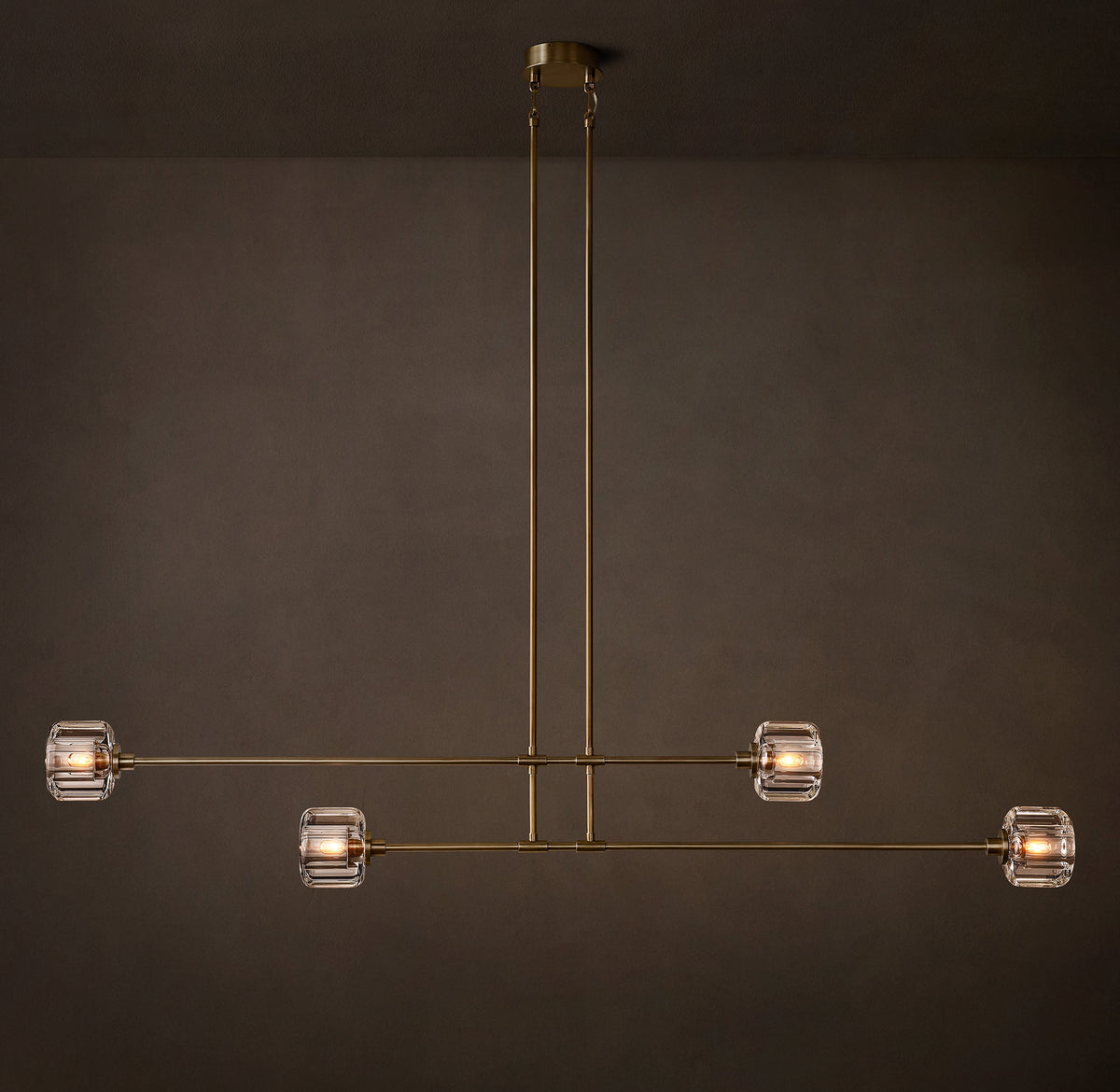 Sculptural Demaret Mobile Linear Chandelier — view 4